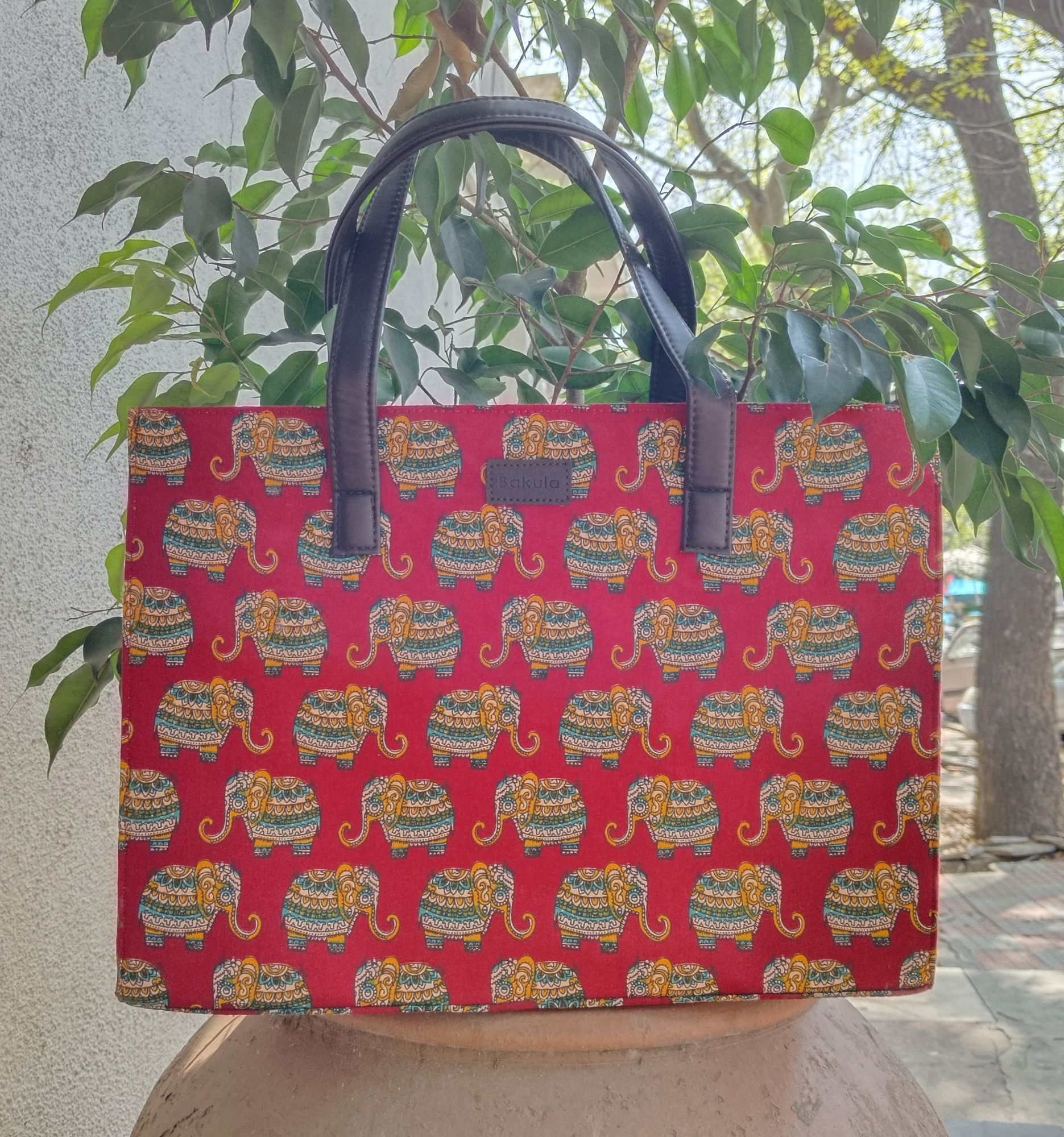 Fabric Box Tote Bag