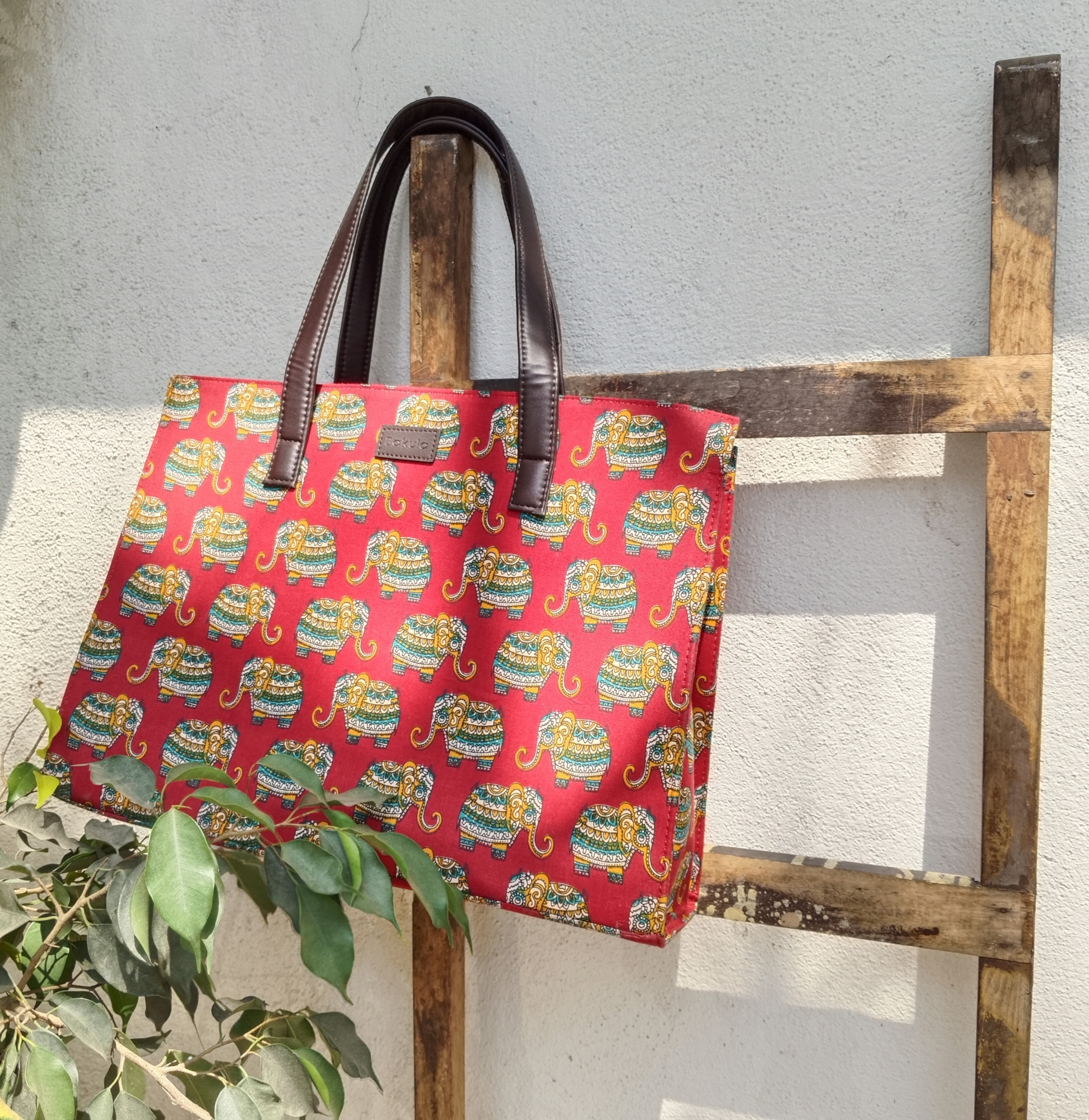 Fabric Box Tote Bag