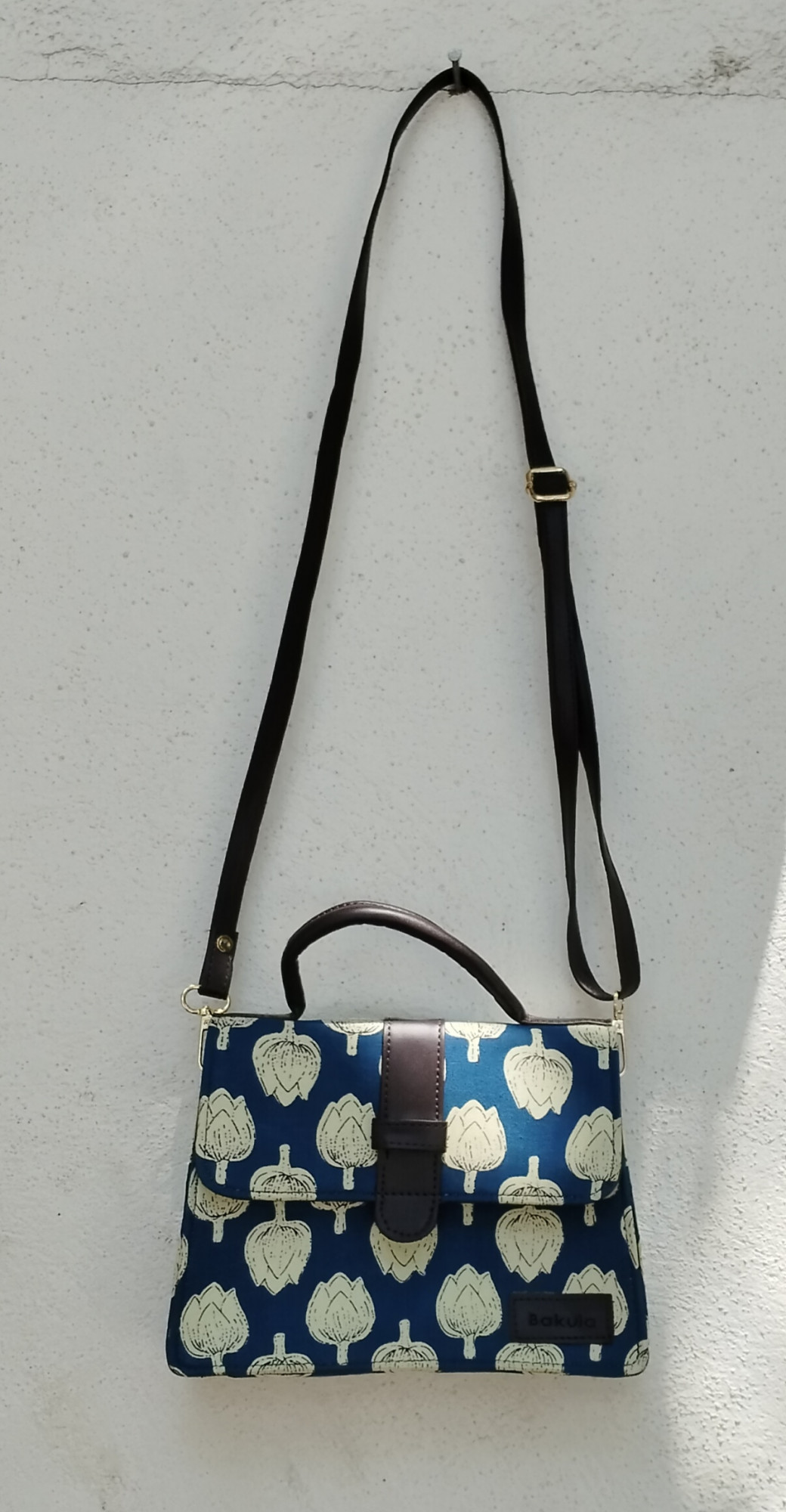 Fabric Box hand Bag