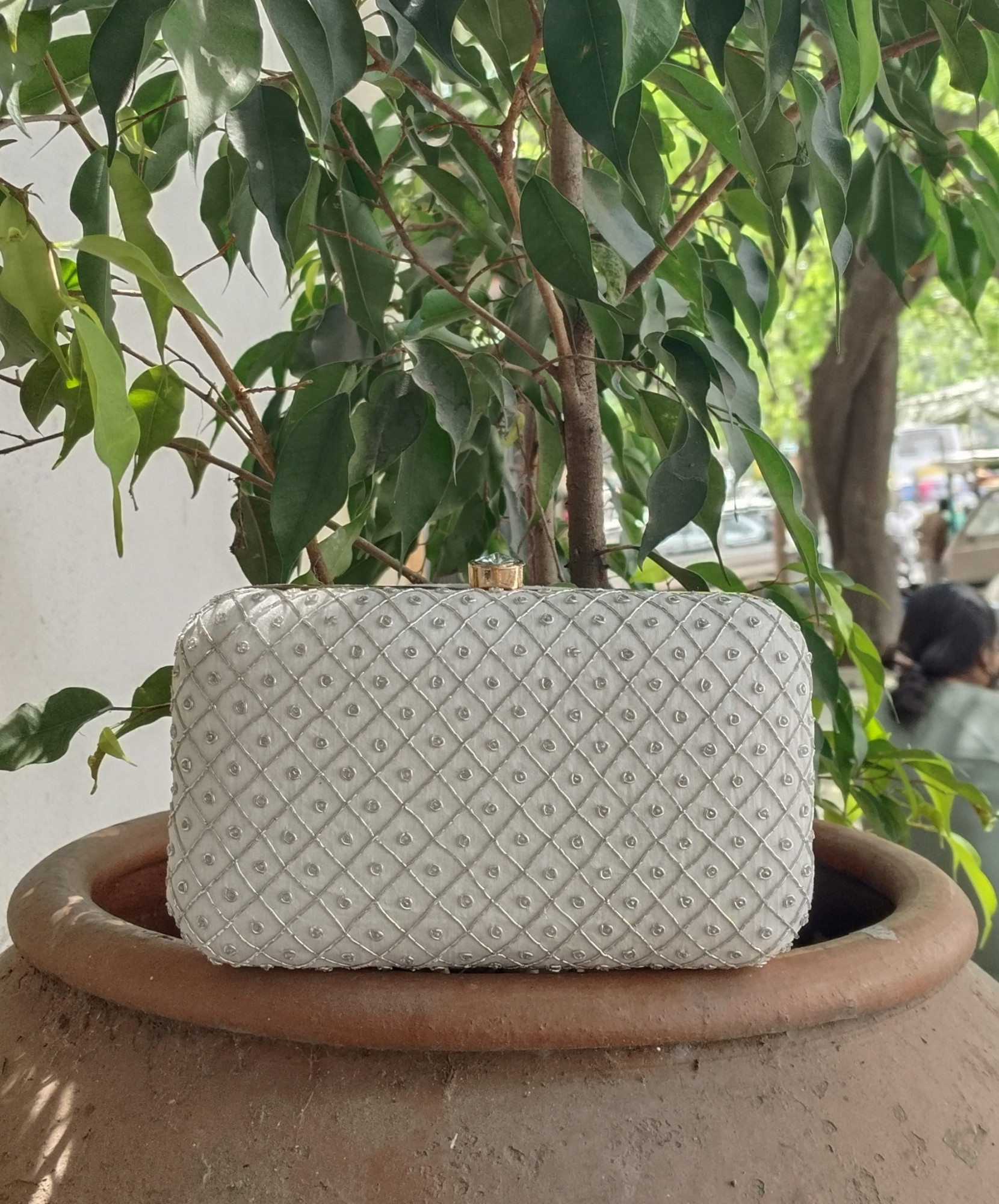 Hand Embroidery clutch