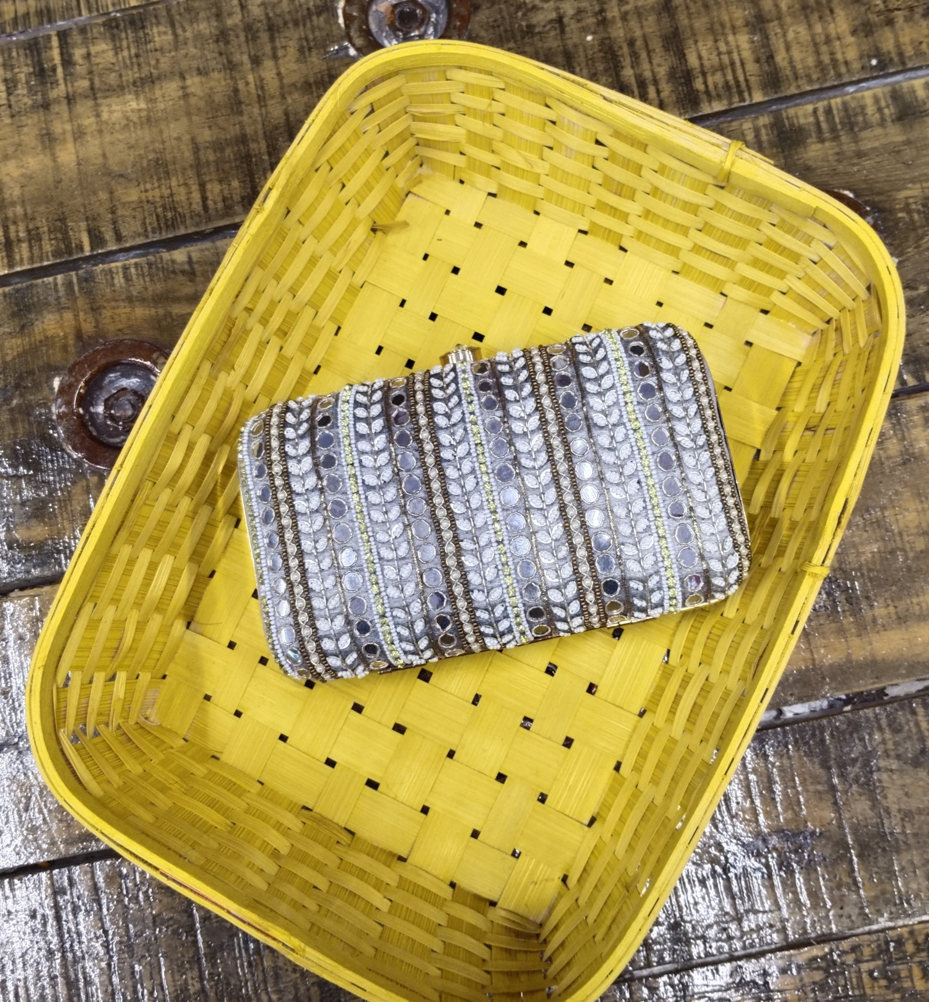 Hand Embroidery clutch