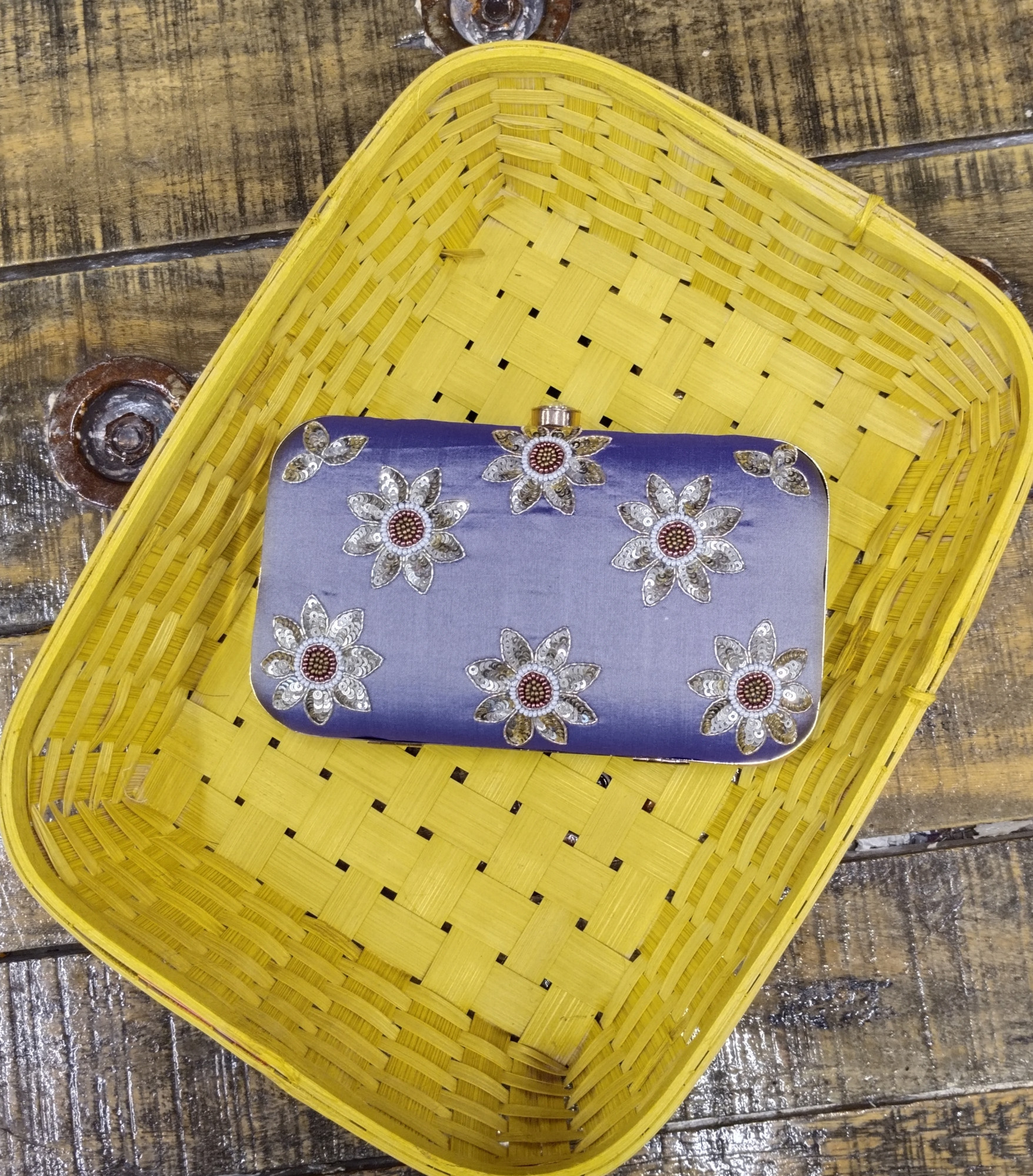 Hand Embroidery clutch