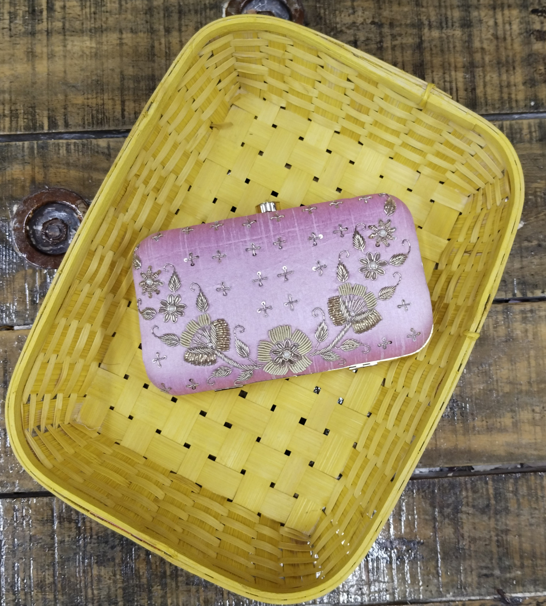 Hand Embroidery clutch