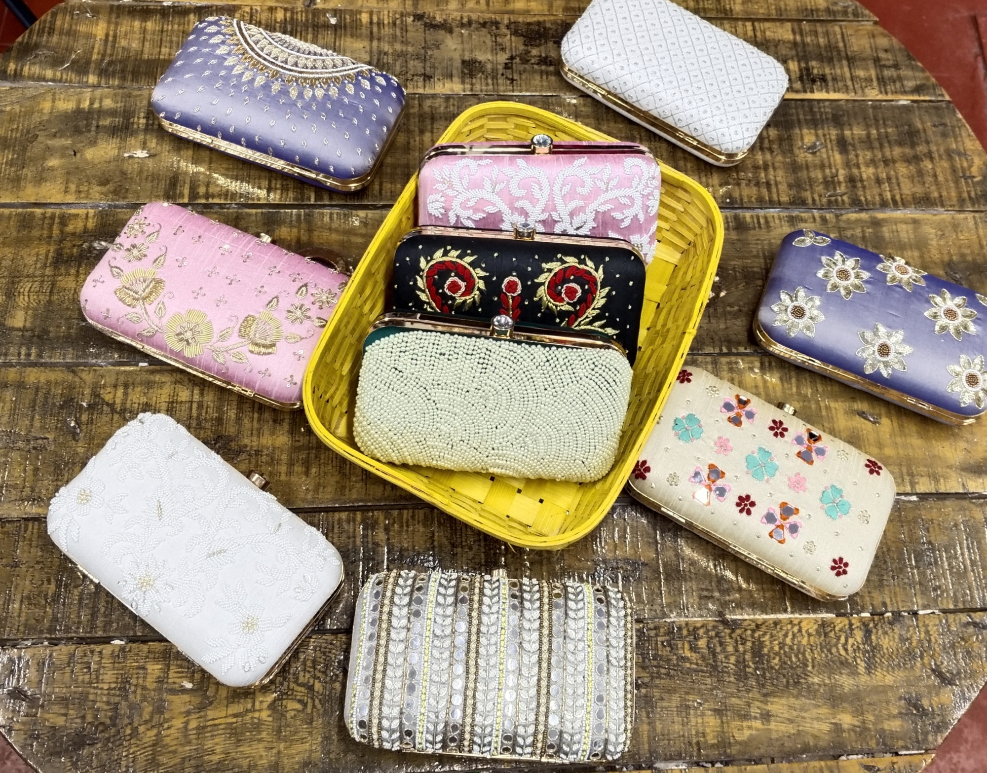 Hand Embroidery clutch