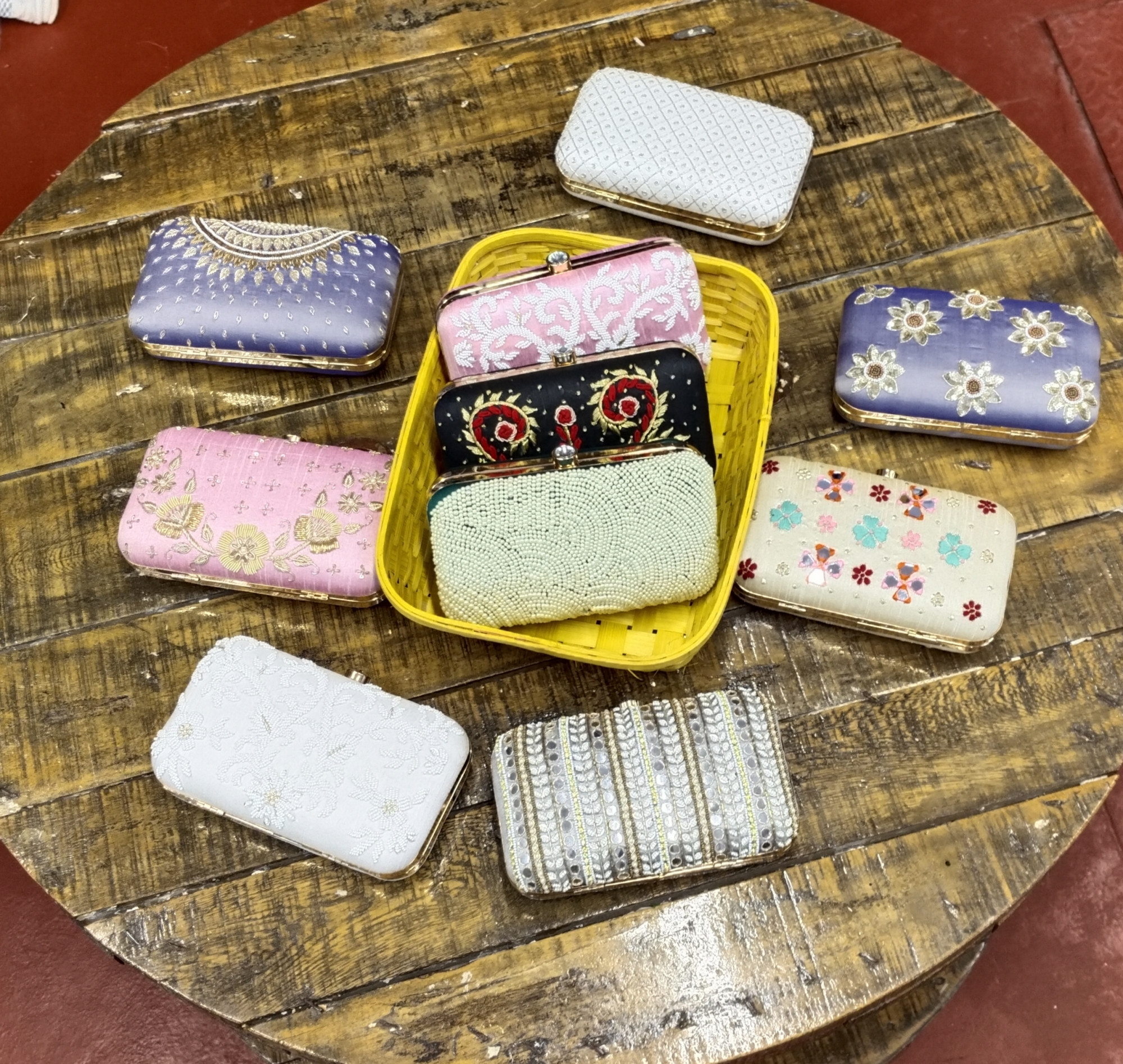 Hand Embroidery clutch