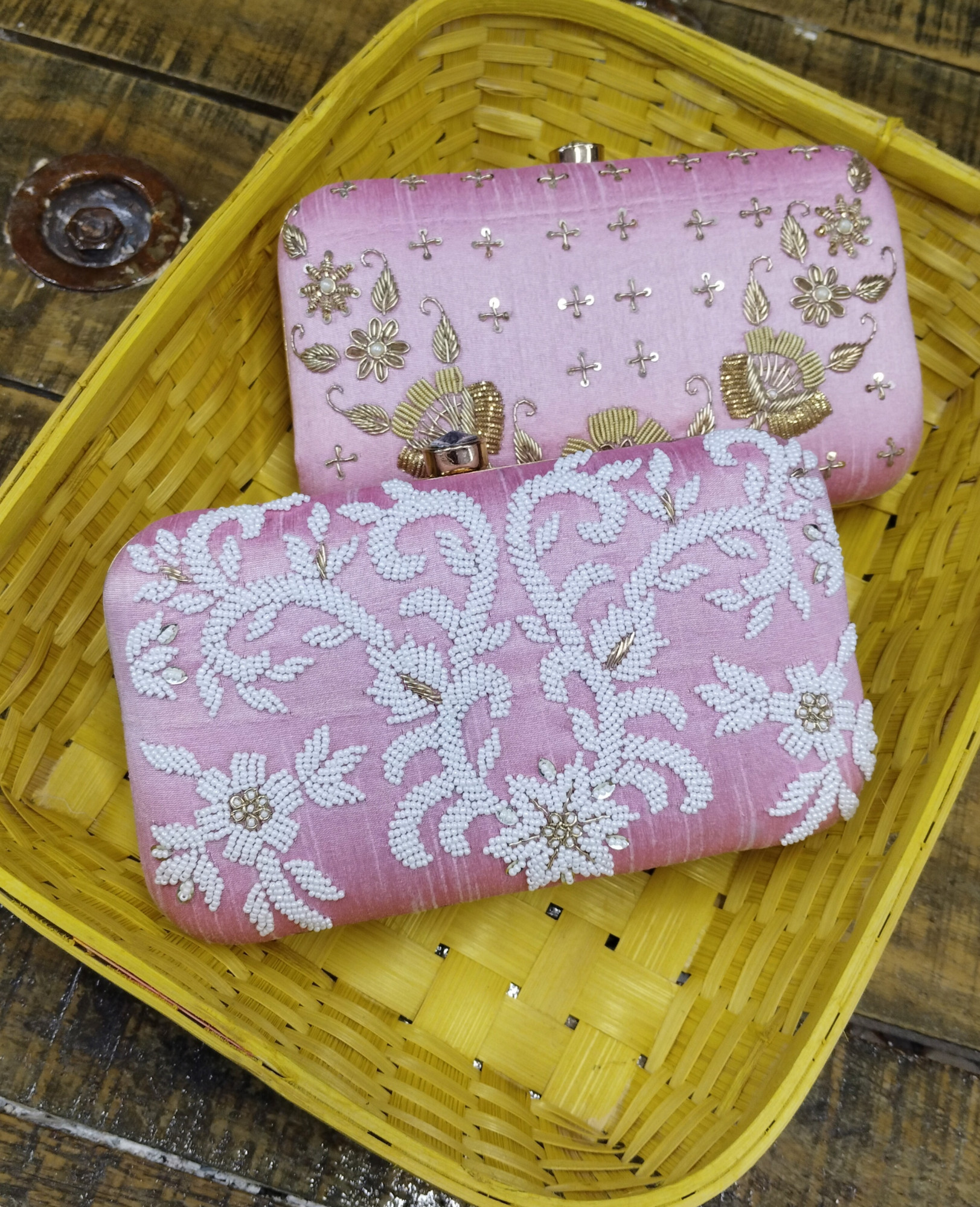 Hand Embroidery clutch