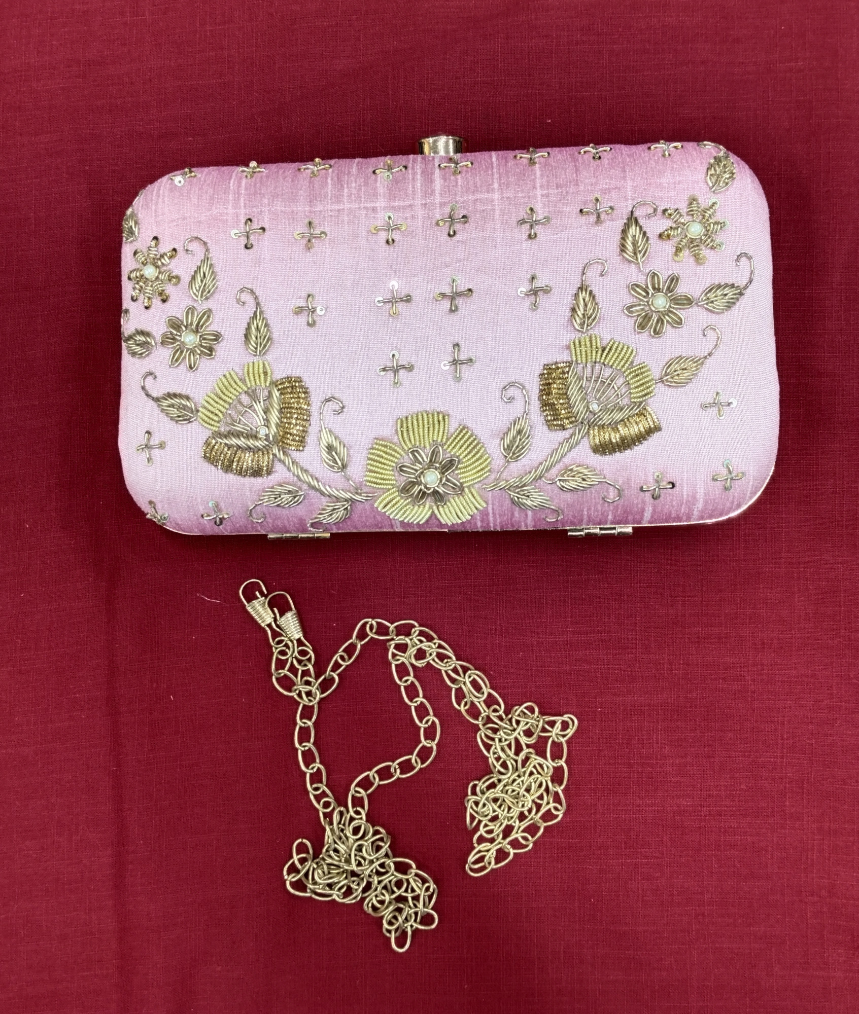 Hand Embroidery clutch
