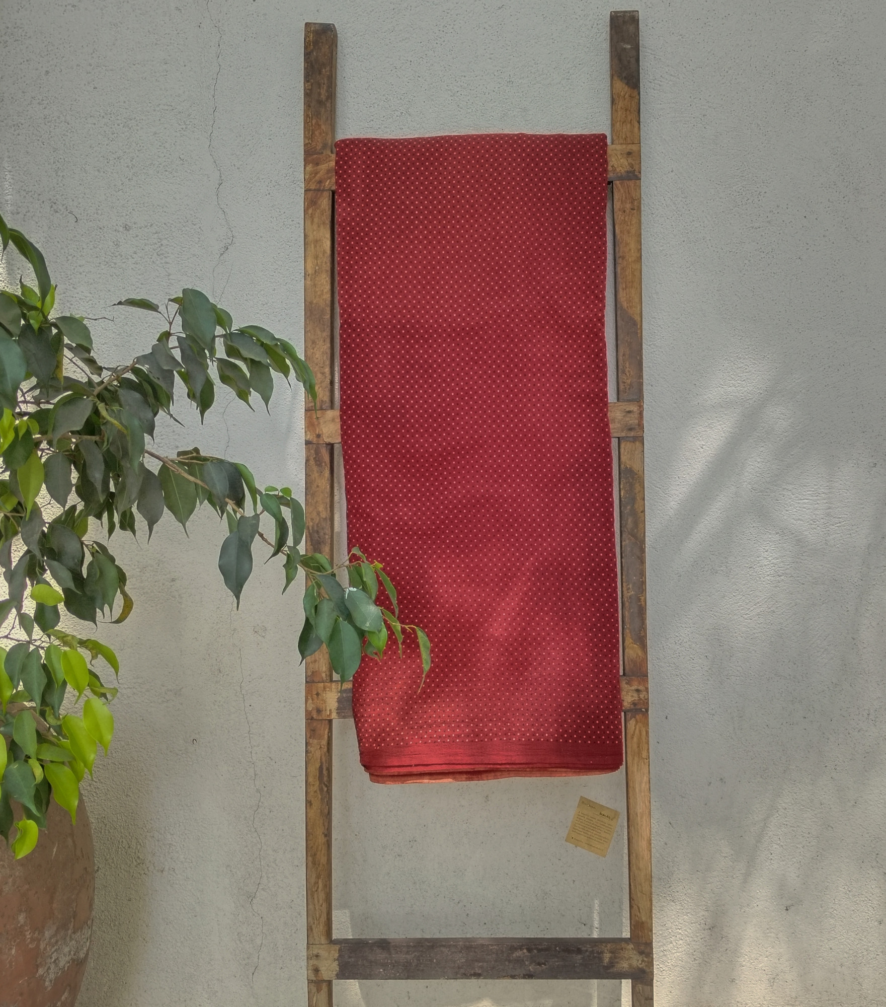 Dotted Print Unstitched Cotton Fabric