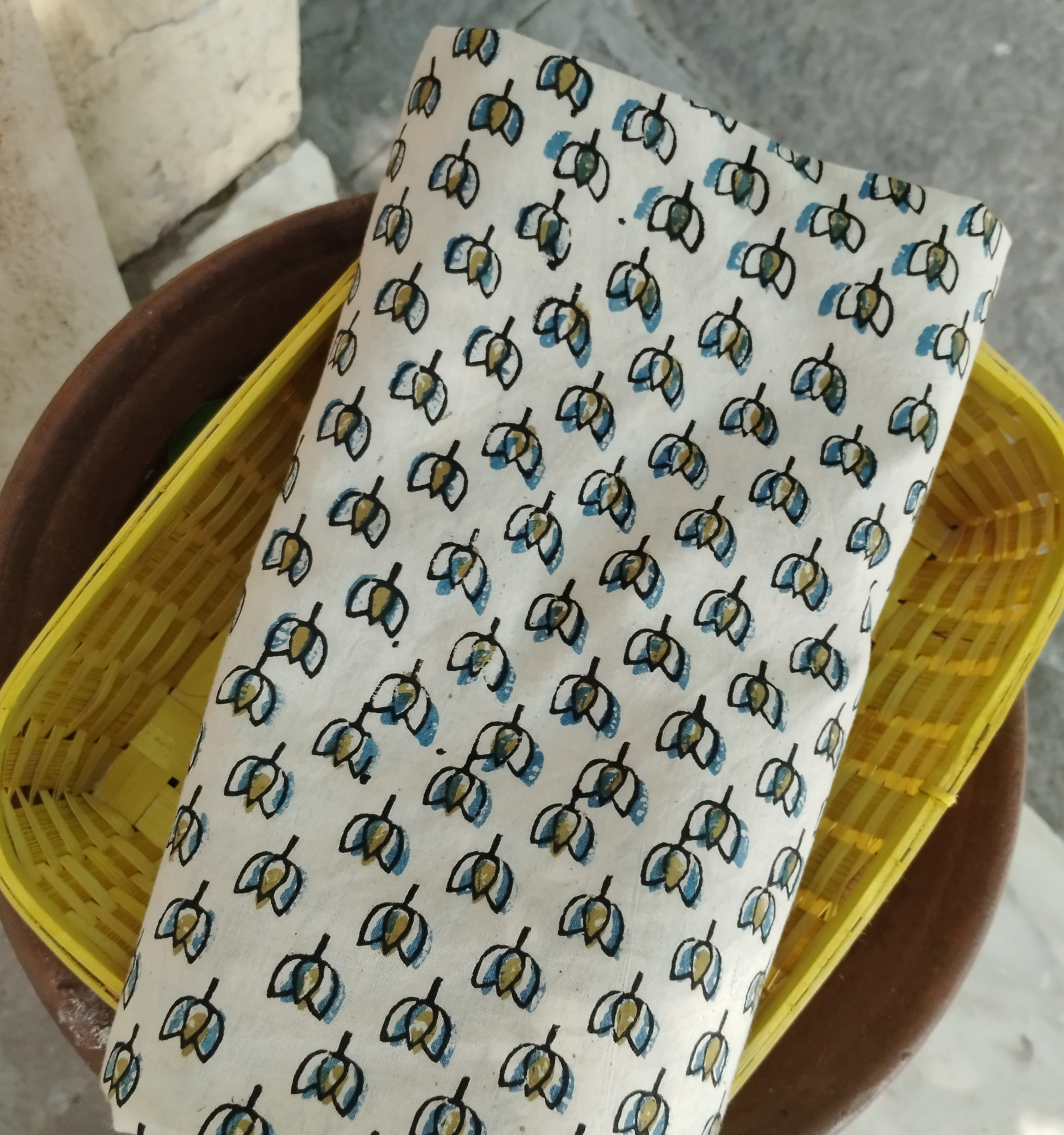 Ajrakh Print Cotton Fabric