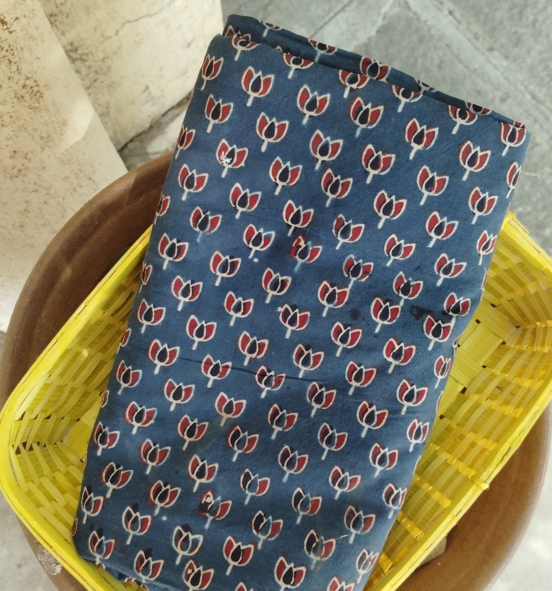 Ajrakh  Print Cotton Fabric