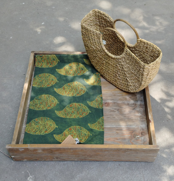 Ajrakh Handblock Cotton Unstitched Dress Material