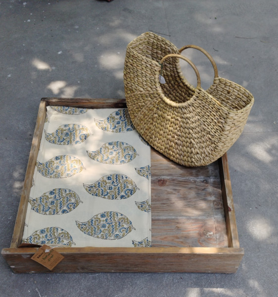 Ajrakh Handblock Cotton Unstitched Dress Material