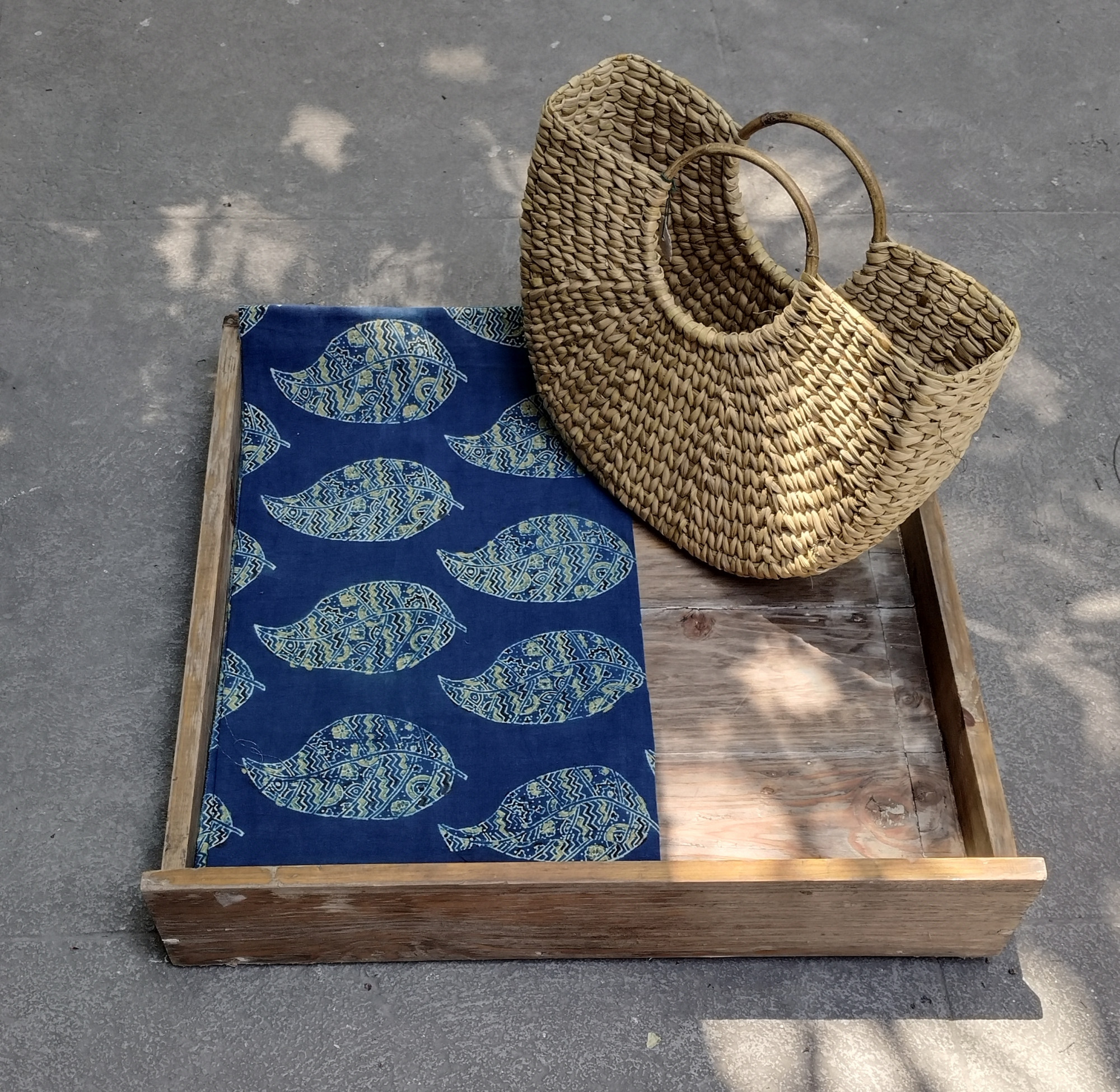 Ajrakh Handblock Cotton Unstitched Dress Material