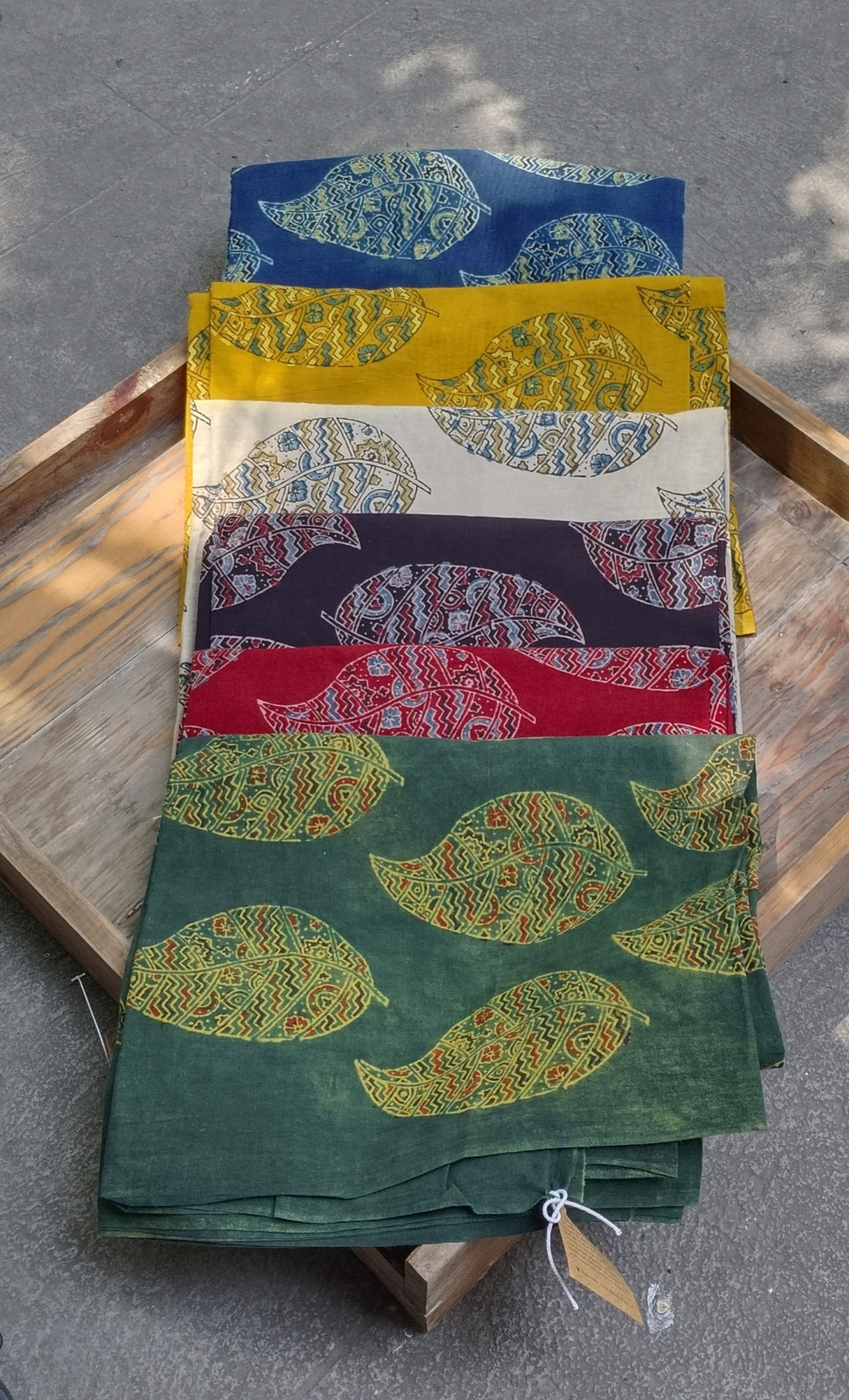 Ajrakh Handblock Cotton Unstitched Dress Material