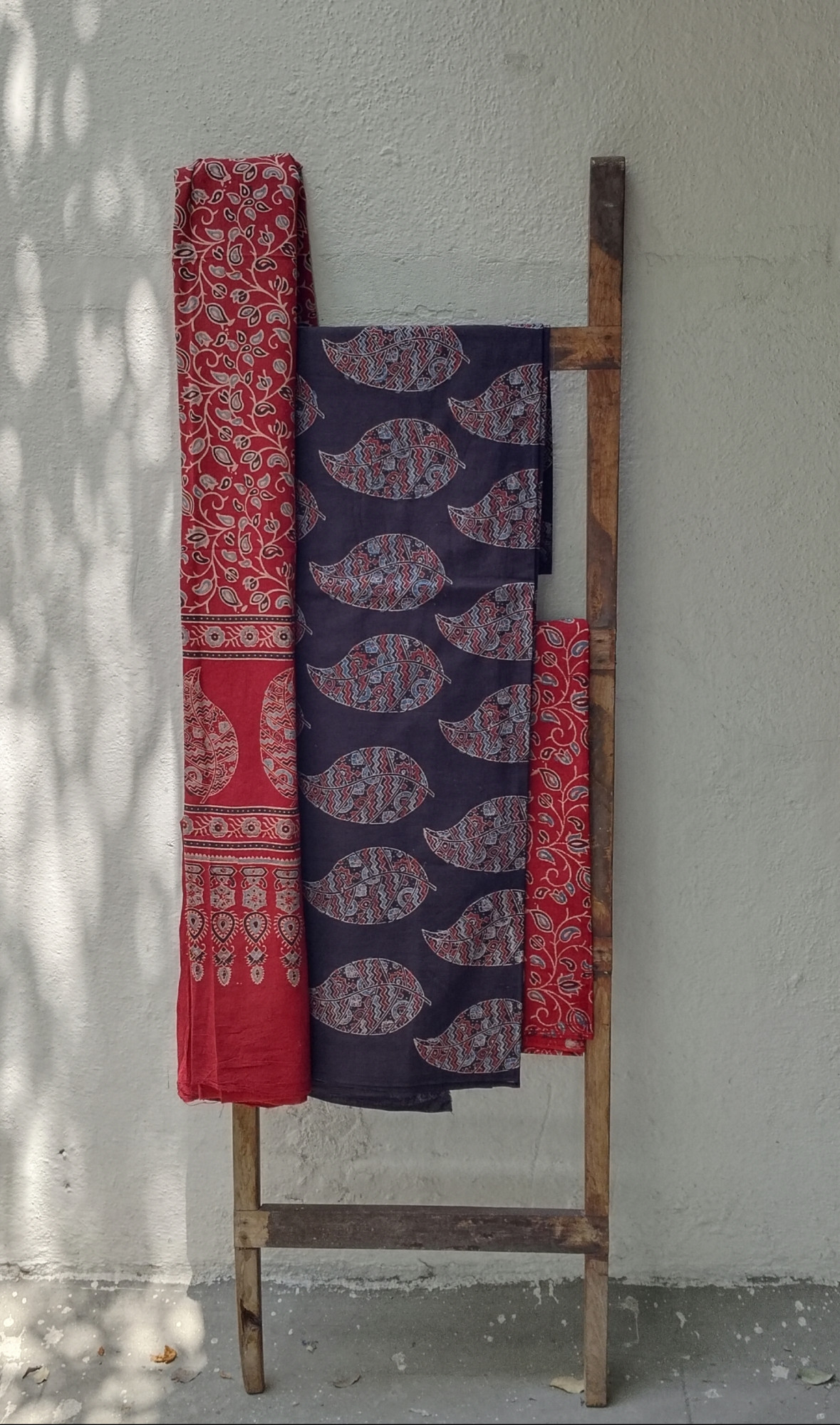 Ajrakh Handblock Cotton Unstitched Dress Material