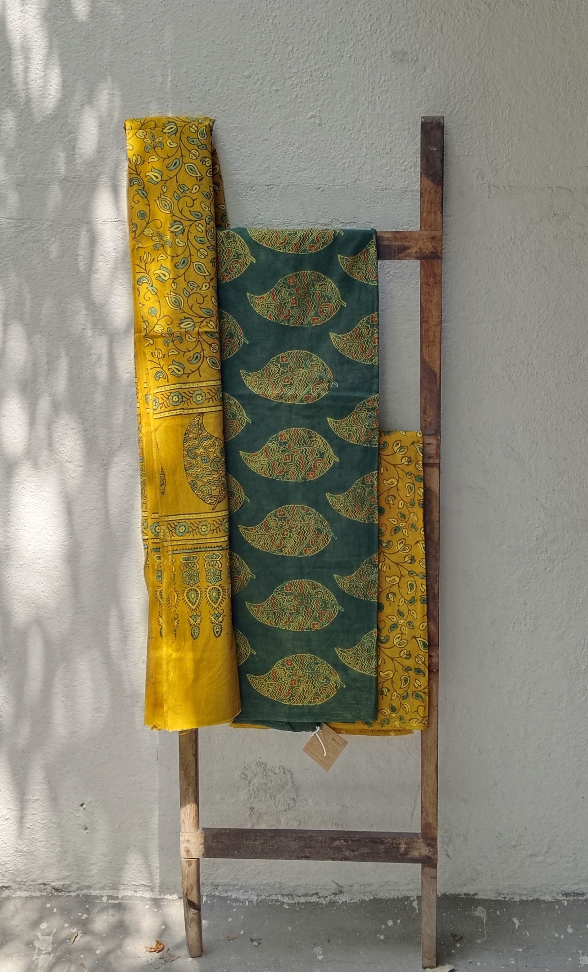 Ajrakh Handblock Cotton Unstitched Dress Material