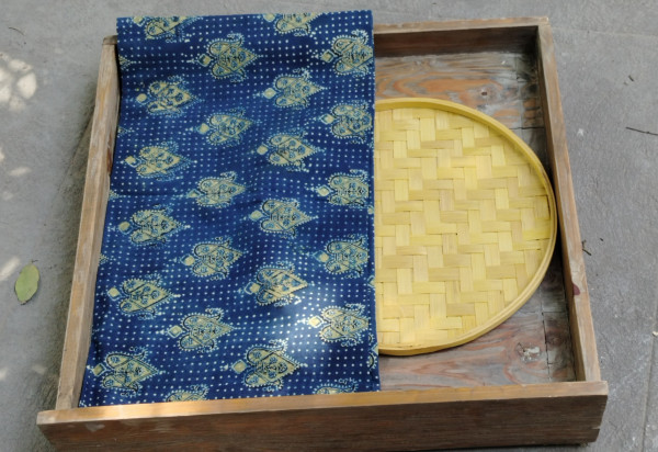 Ajrakh Handblock Cotton Unstitched Dress Material