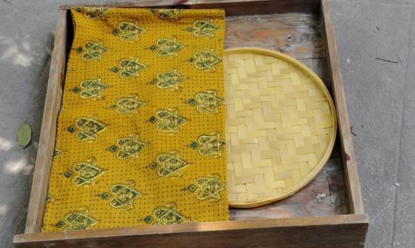 Ajrakh Handblock Cotton Unstitched Dress Material