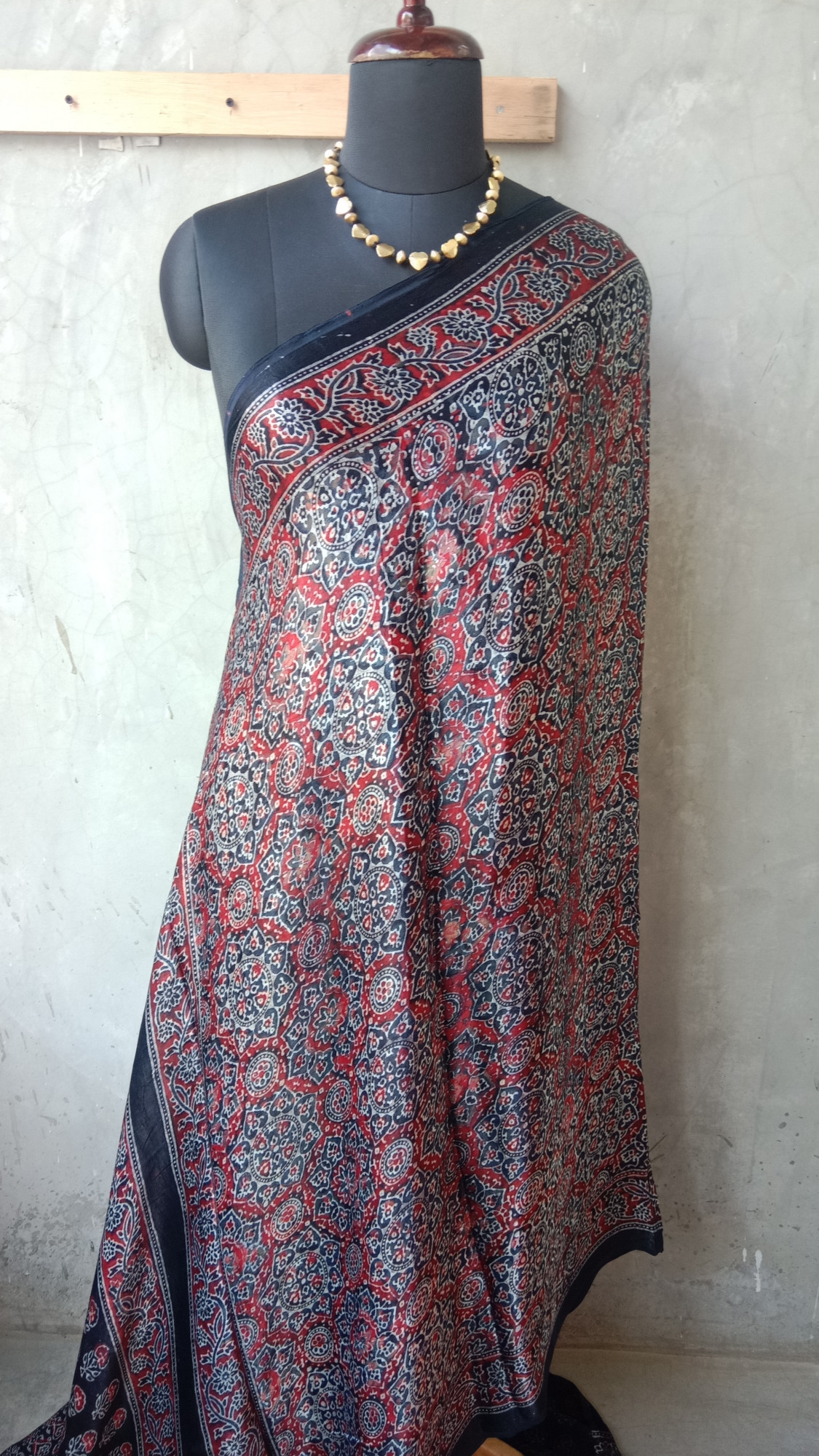 Modal Silk Block Print Dupatta
