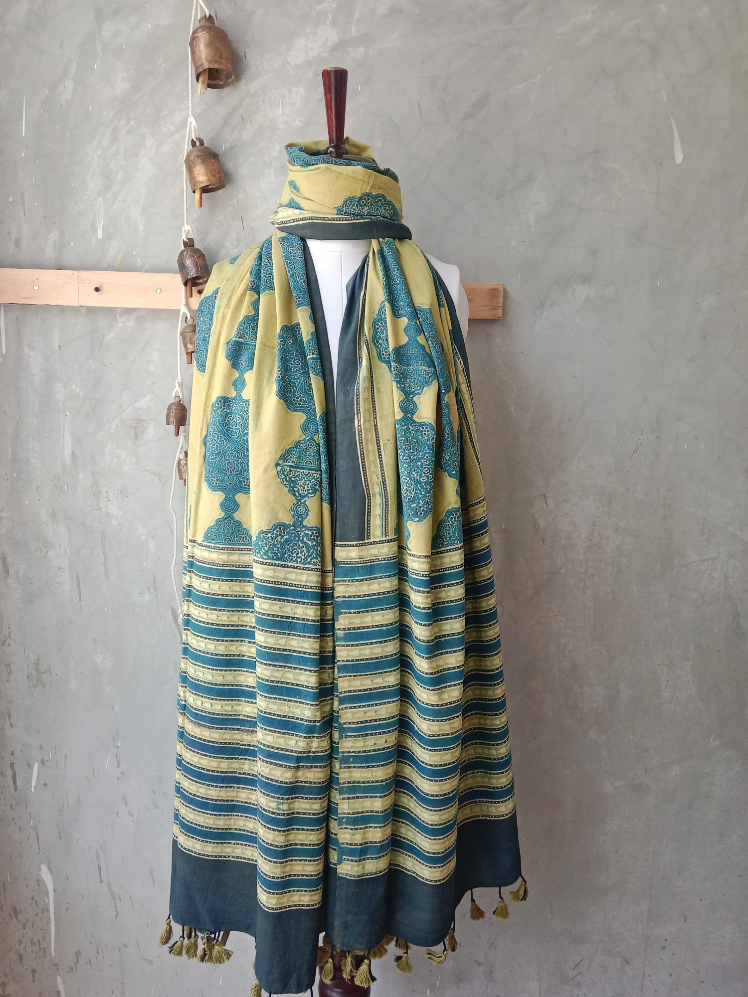 Special Ajrak Block Print Dupatta