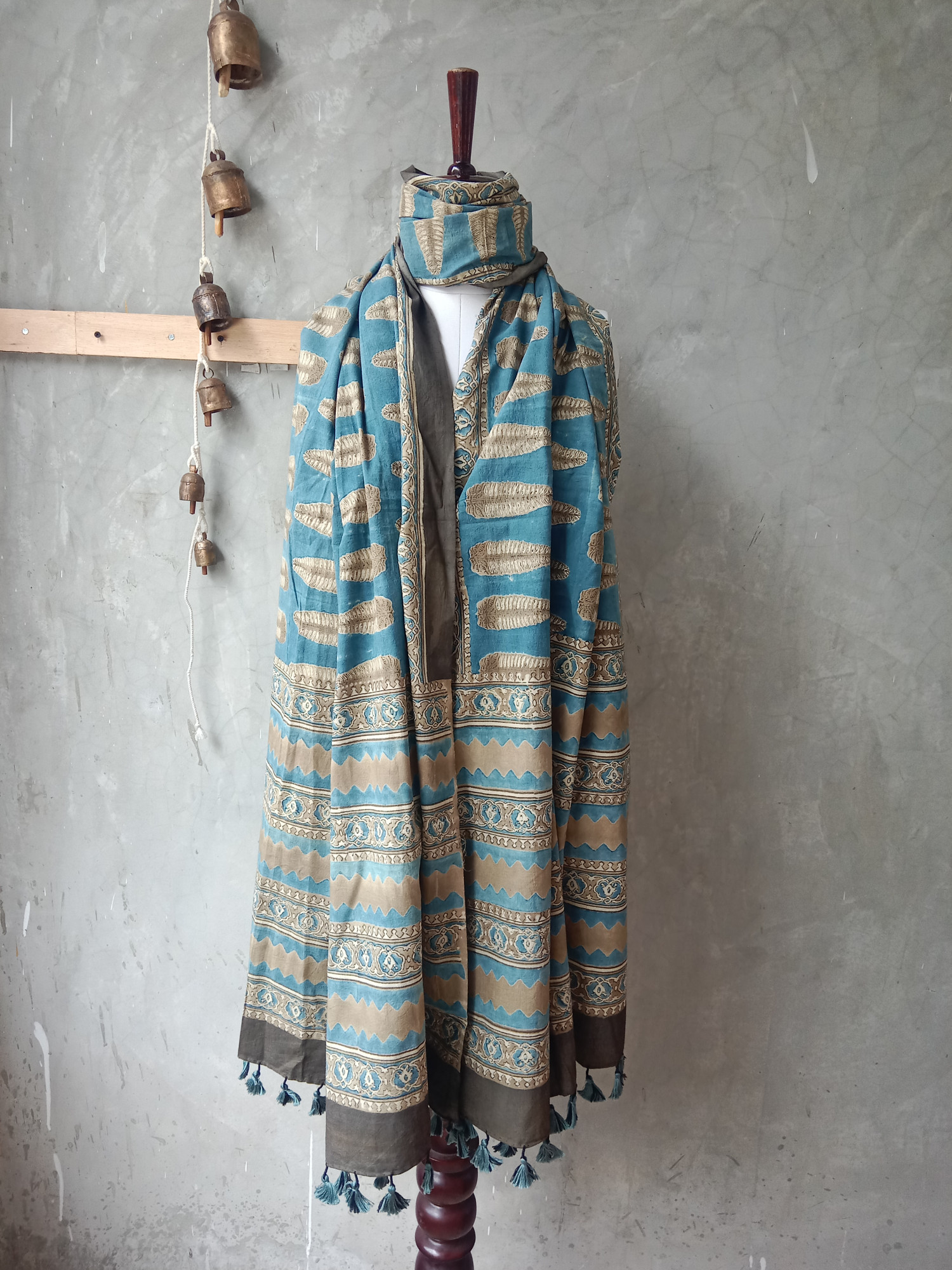 Special Ajrak Block Print Dupatta