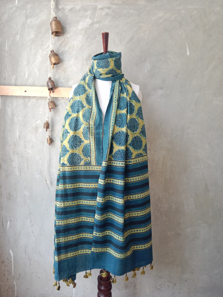 Special Ajrak Block Print Dupatta
