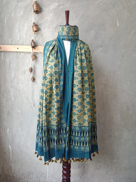 Special Ajrak Block Print Dupatta
