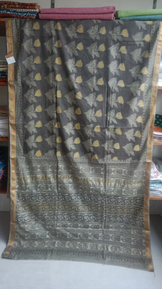 Image of Maheshwari Handblock saree