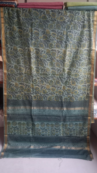 Maheshwari Handblock saree