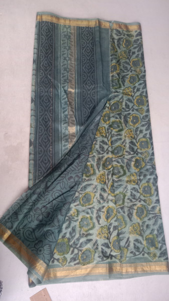 Maheshwari Handblock saree