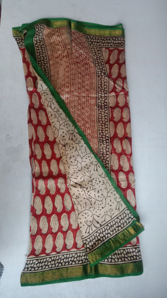 Maheshwari Handblock saree