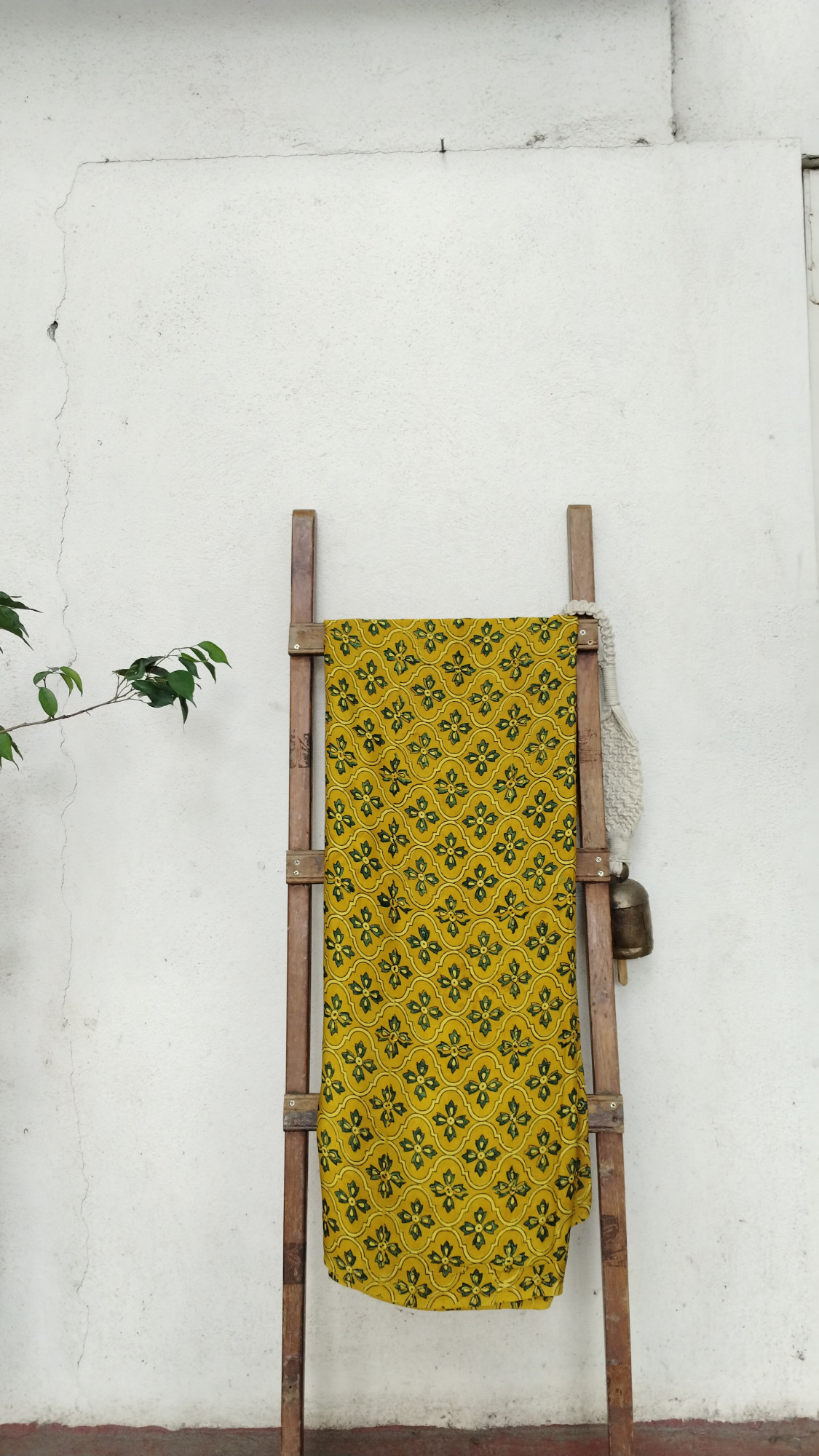 Modal Silk Ajrak Blockprint Fabric