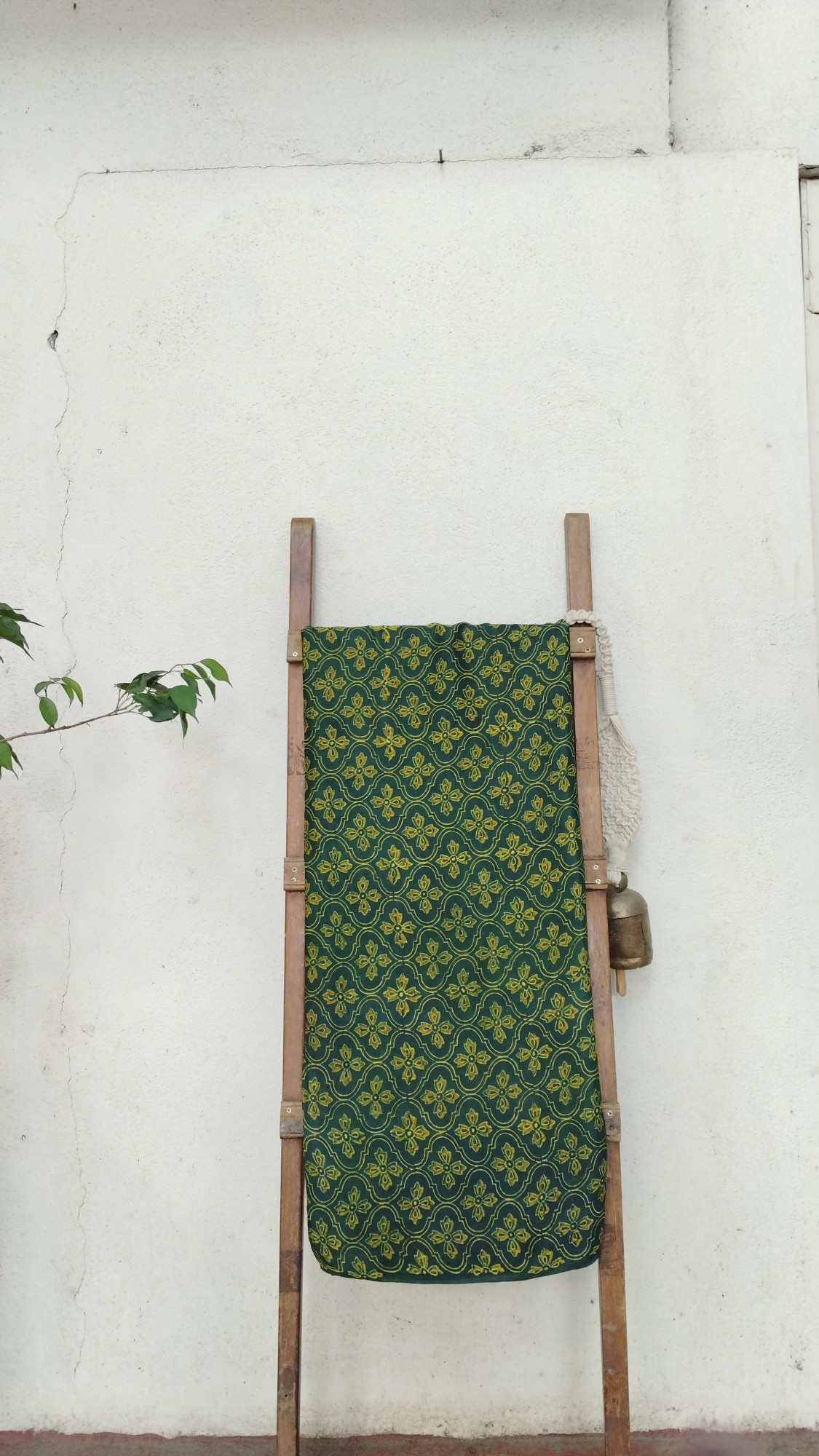 Modal Silk Ajrak Blockprint Fabric