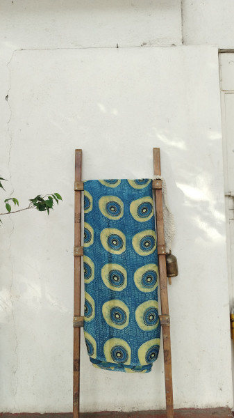 Modal Silk Ajrak Blockprint Fabric