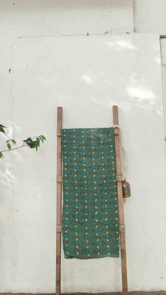 Modal Silk Ajrak Blockprint Fabric