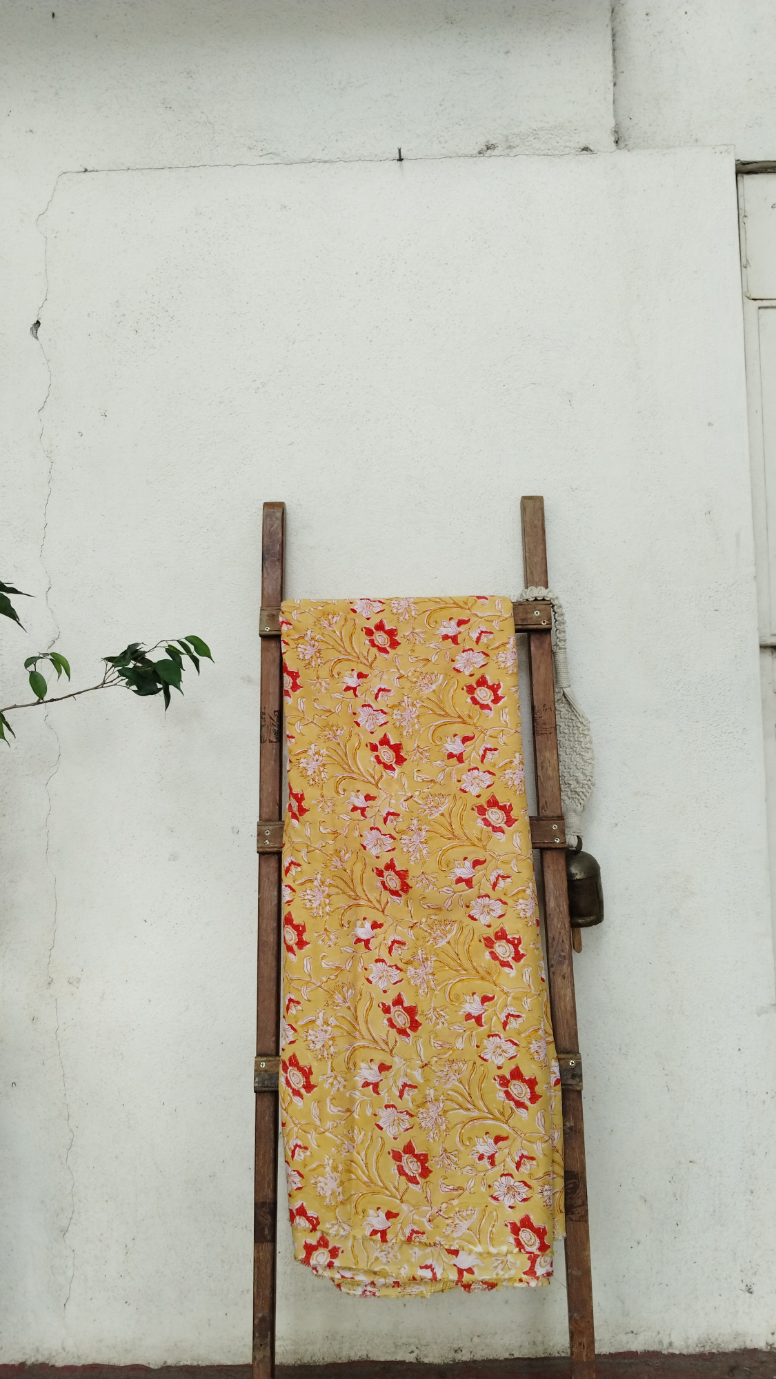 Modal Silk Ajrak Blockprint Fabric