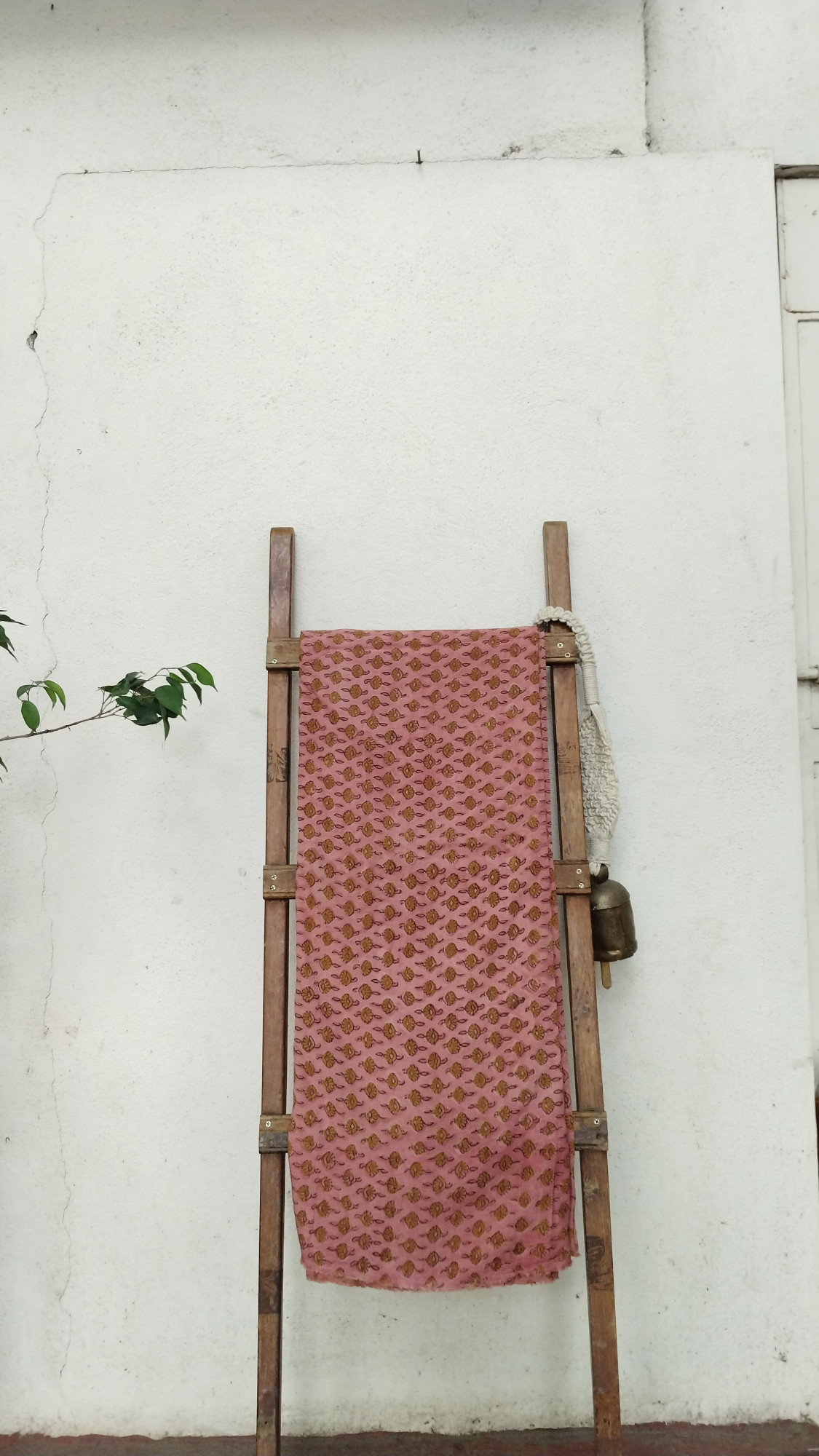 Modal Silk Ajrak Blockprint Fabric