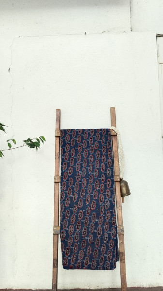 Cotton Blockprint Ajrak Fabric