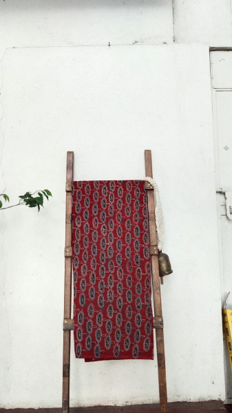 Cotton Blockprint Ajrak Fabric