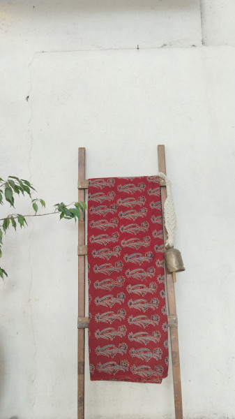 Cotton Blockprint Ajrak Fabric