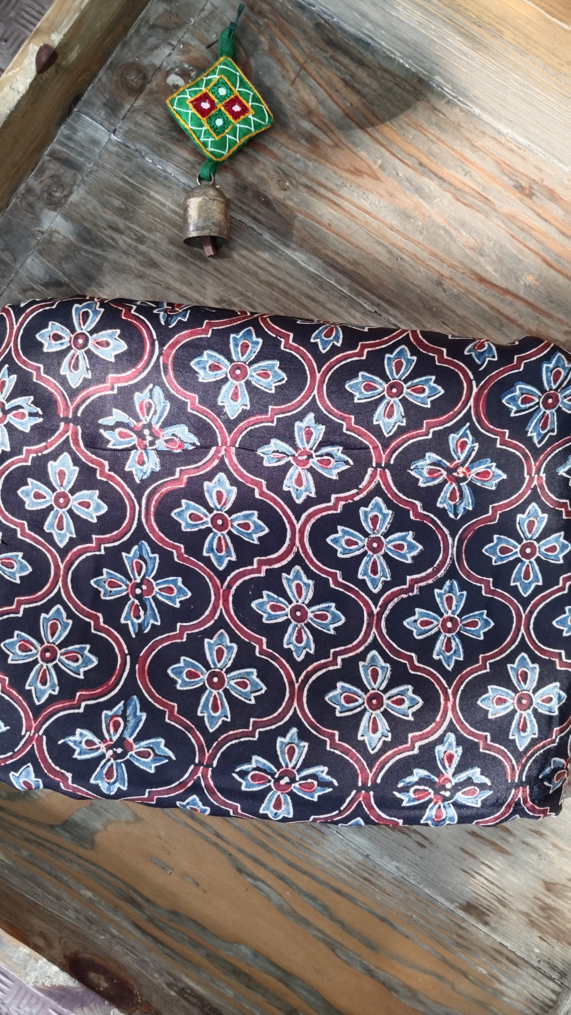 Modal Silk Ajrak Blockprint Fabric