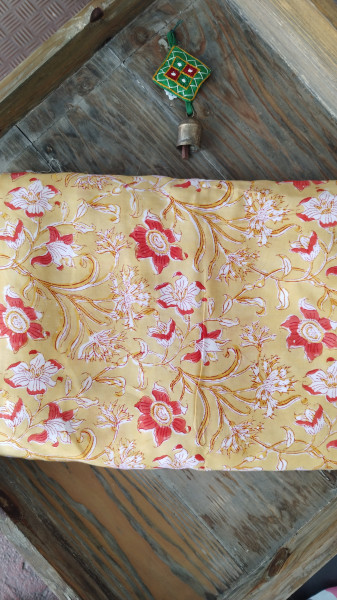 Modal Silk Ajrak Blockprint Fabric