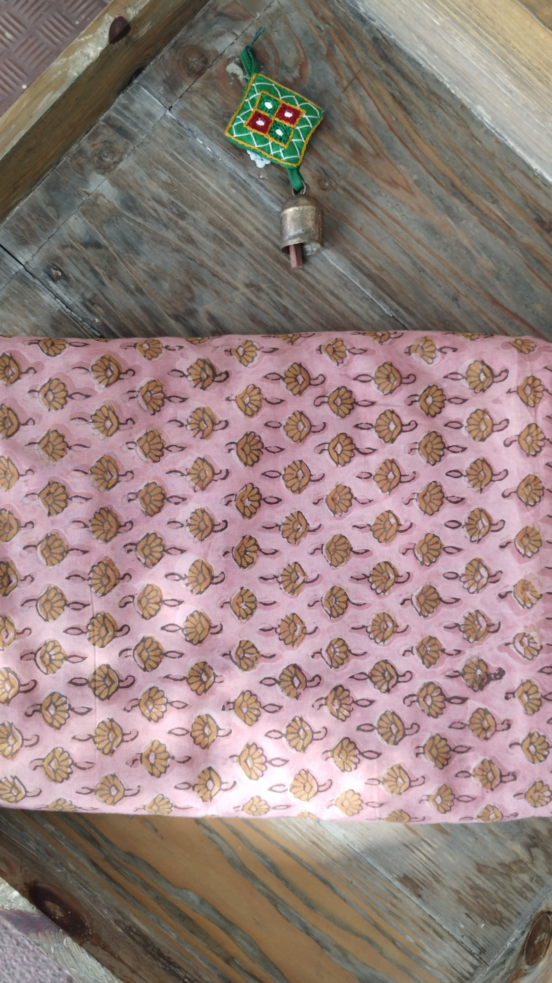 Modal Silk Ajrak Blockprint Fabric