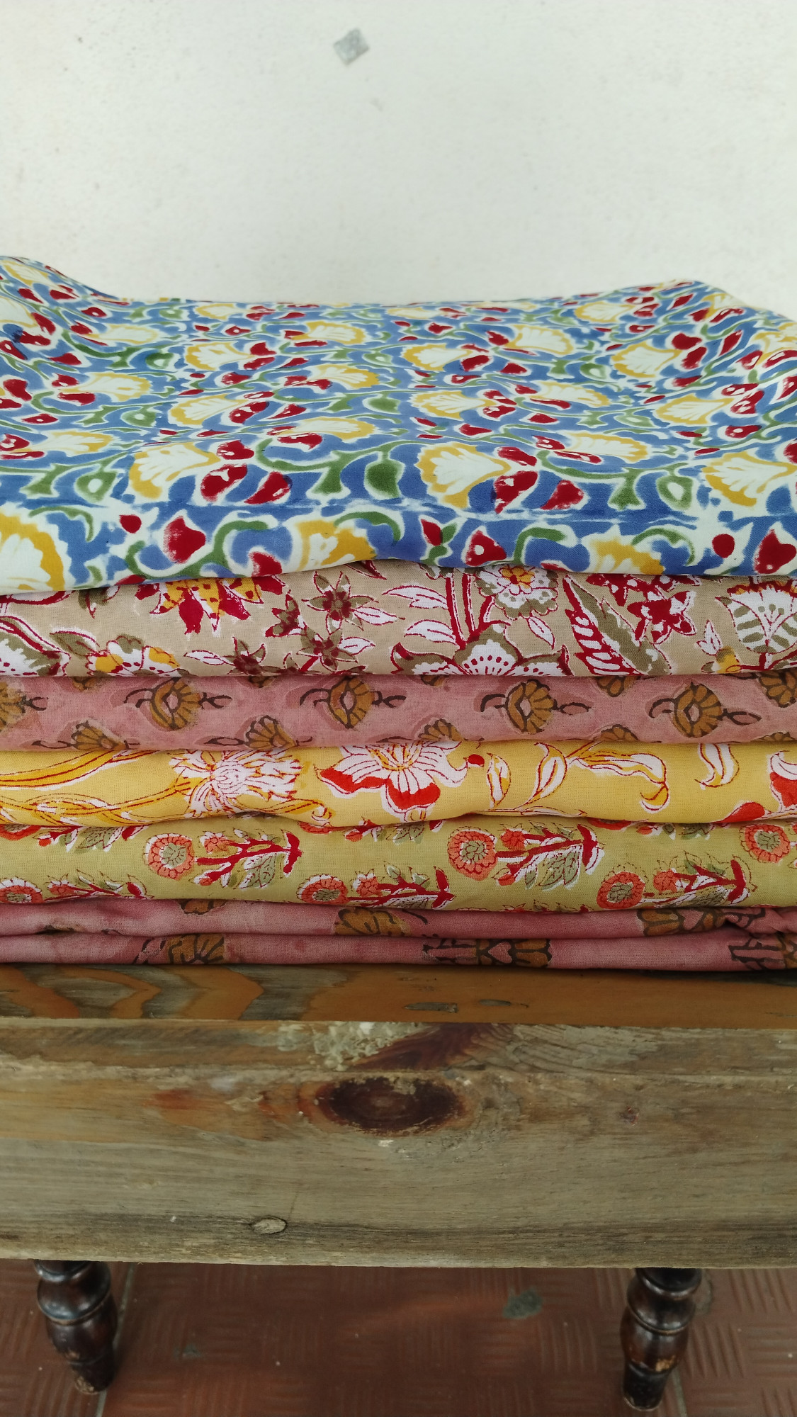 Modal Silk Ajrak Blockprint Fabric