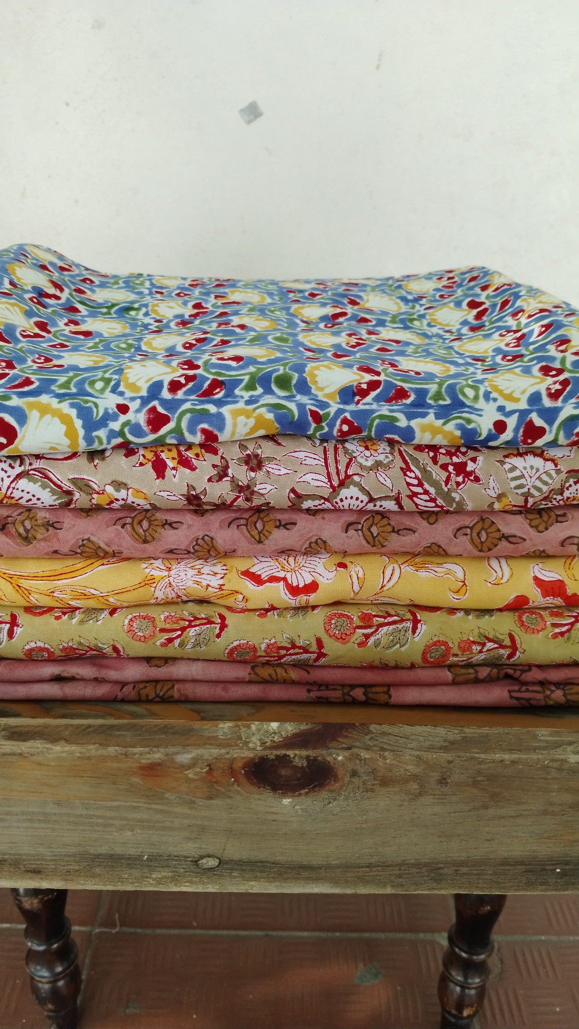 Modal Silk Ajrak Blockprint Fabric