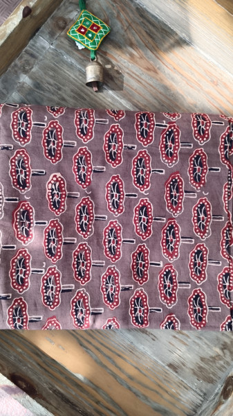 Cotton Blockprint Ajrak Fabric