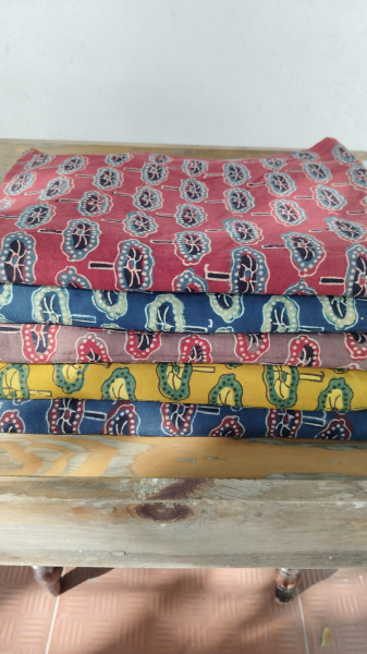 Cotton Blockprint Ajrak Fabric