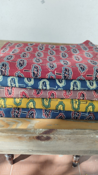 Cotton Blockprint Ajrak Fabric