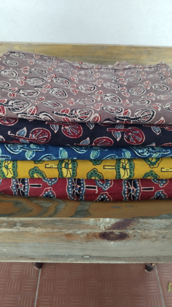 Cotton Blockprint Ajrak Fabric