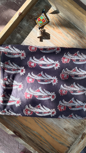 Cotton Blockprint Ajrak Fabric